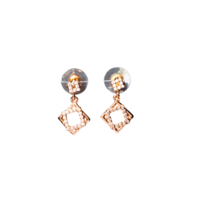 Celestial Charm Rose Gold American Diamond Earrings