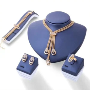 Luxury Gold-Plated Chain Design Statement Jewelry Set