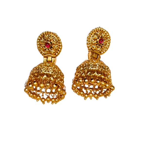 Traditional Mata Lakshmi Temple Style Necklace Set - Image 3