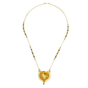 Gold-Plated Traditional Mangalsutra with Designer Pendant